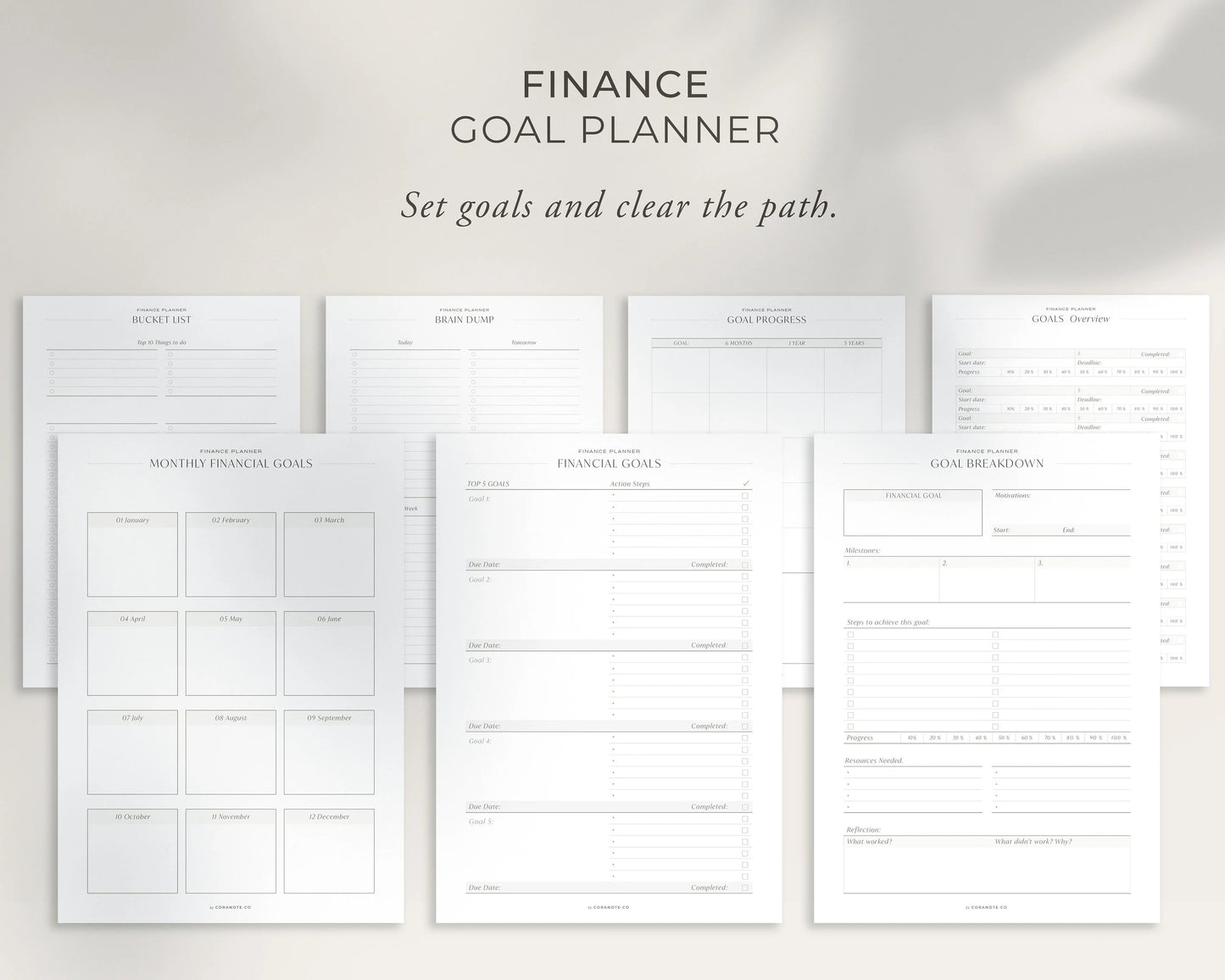 Budget Planner BUNDLE, Printable Personal Finance Binder Financial Monthly Weekly Budget Planner Bill Expense Debt Savings Spending Tracker