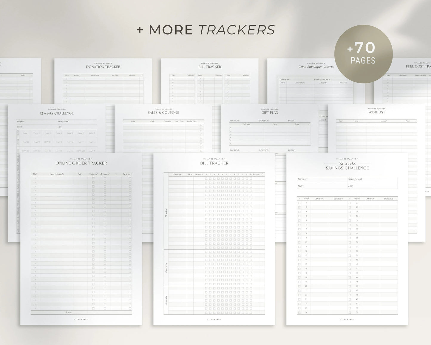 Budget Planner BUNDLE, Printable Personal Finance Binder Financial Monthly Weekly Budget Planner Bill Expense Debt Savings Spending Tracker